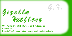 gizella hutflesz business card